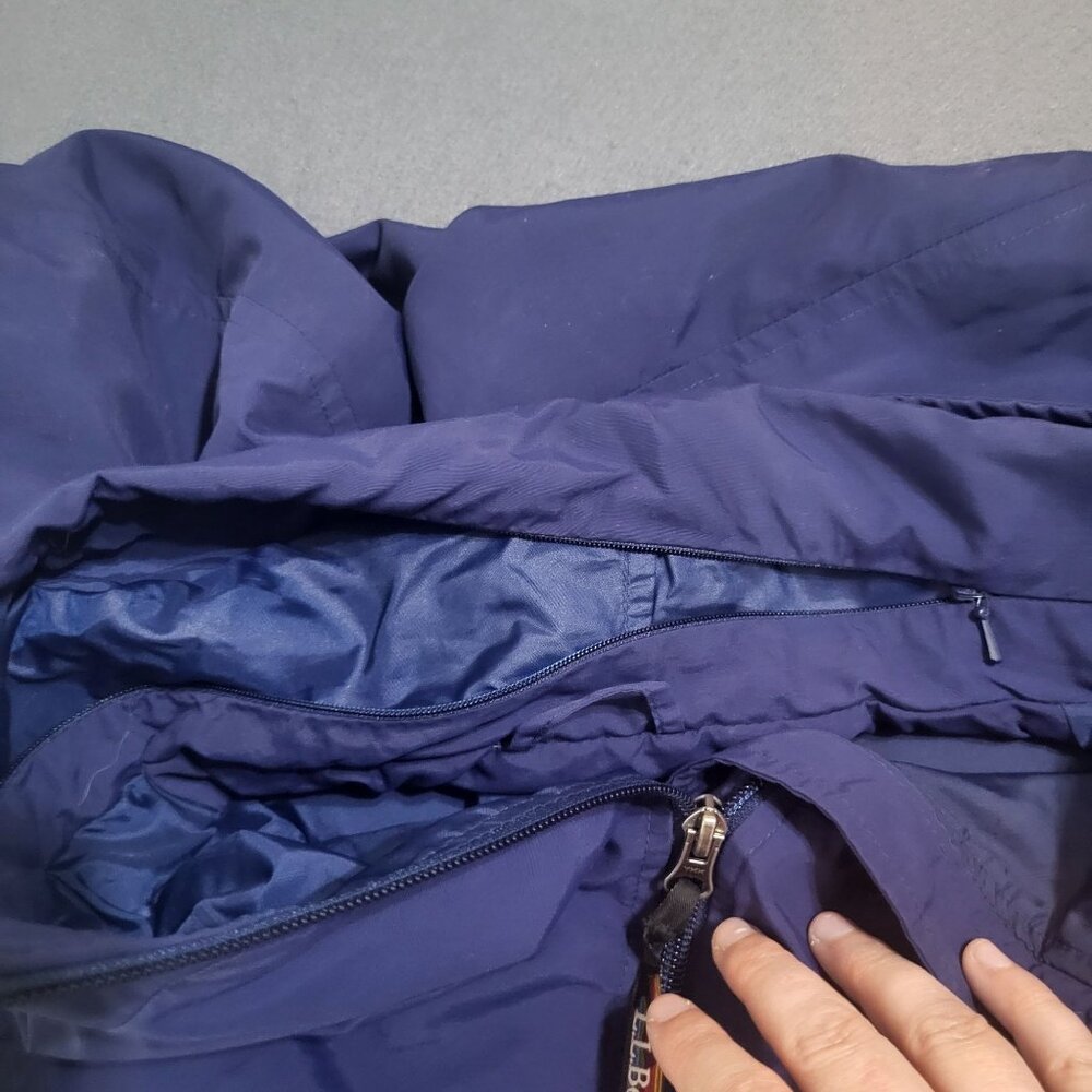 L.L. Bean Women's 2XL Lightweight Windbreaker Navy Blue Nylon Jacket Vintage VTG - Picture 11 of 11